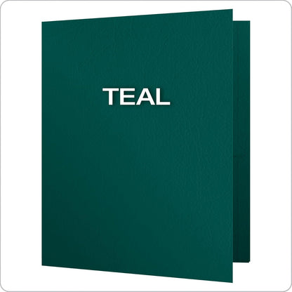 Oxford Twin-Pocket Folders, Textured Paper, Letter Size, Dark Blue, Holds 100 Sheets, Box of 25 (57538EE)
