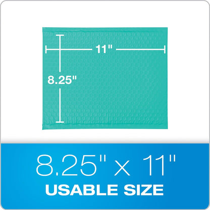 Quality Park Bubble Mailers, 8.5 x 11 Shipping Envelopes, Water Resistant White Poly Padded Envelopes, Redi-Strip Peel Off Closure, 25/Box (QUA85859)