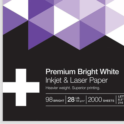 Staples Premium 8.5-Inch X 11-Inch Multipurpose Paper 24 Lbs. 98 Bright 500/Ream