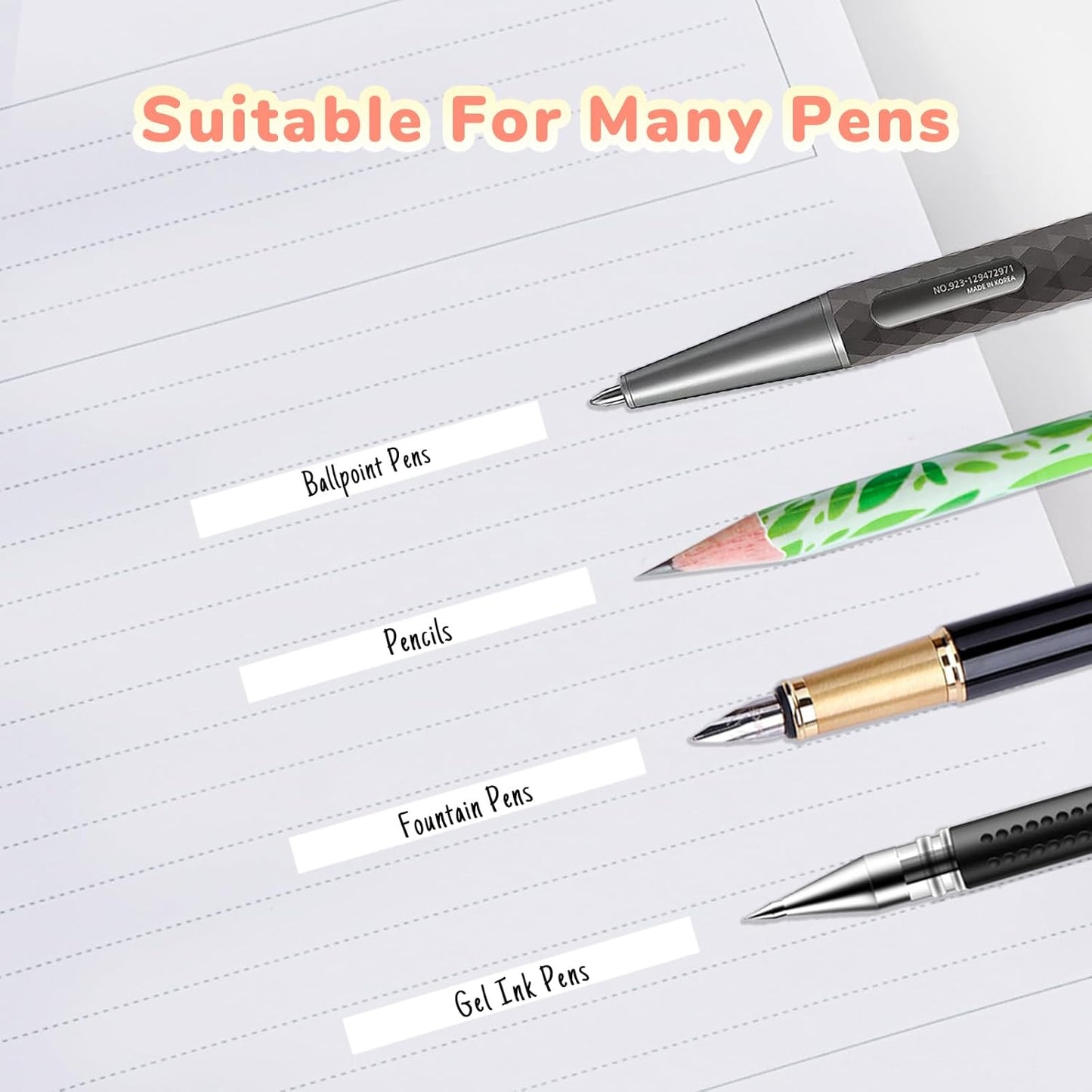 Temiary 4 Pack Correction Tape Pen, 0.27 in x 78.7 Ft White Smooth Pull Out Tape Pens for Writing, Tear Resistant Easy to Use Applicator for Instant Corrections School Office Supplies (Morandi)