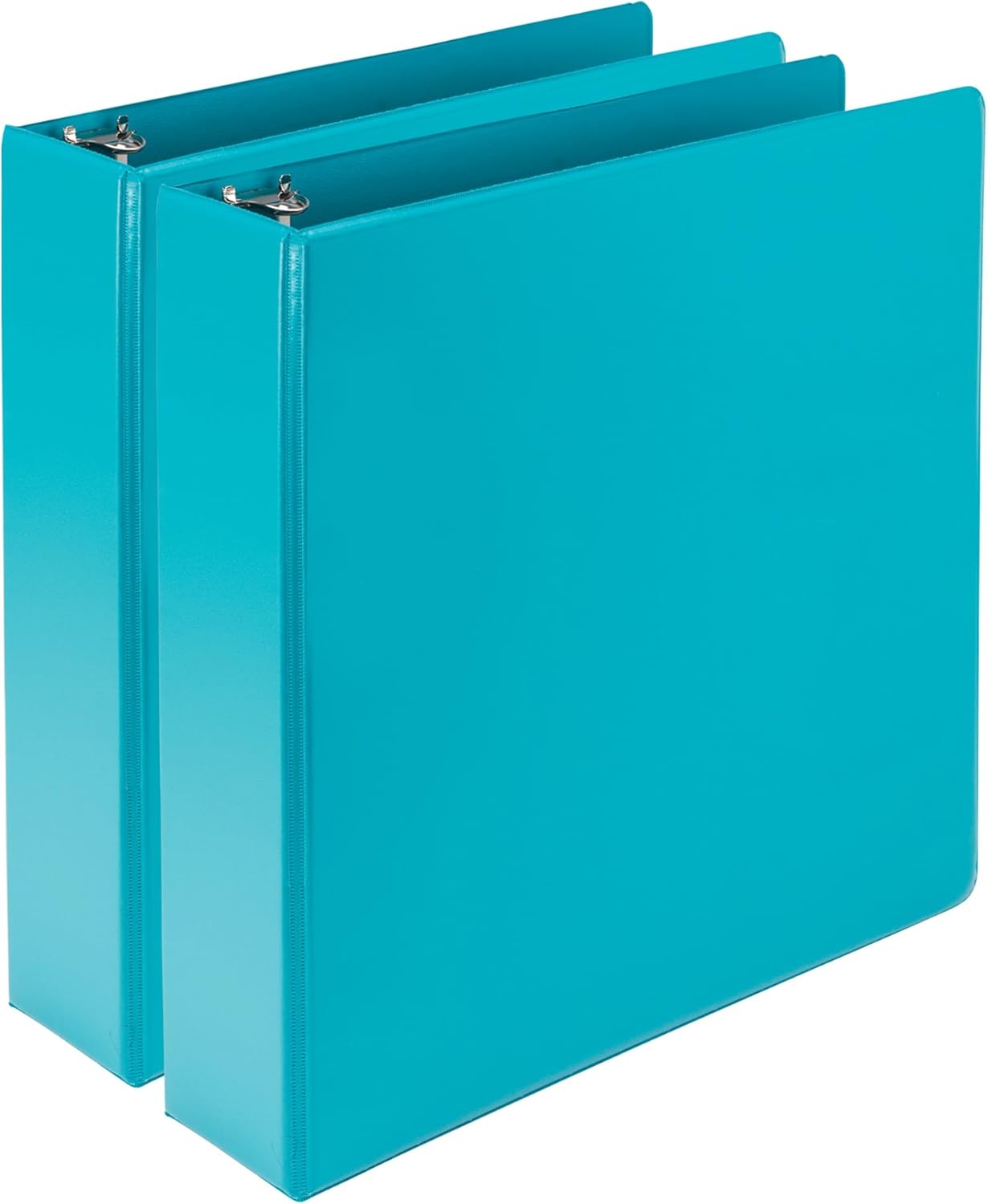 Samsill Plant-Based 2 Inch Durable Round Ring, View Binder, Eco-Friendly, USDA Certified Biobased, 2 Count,Pack of 1, Turquoise