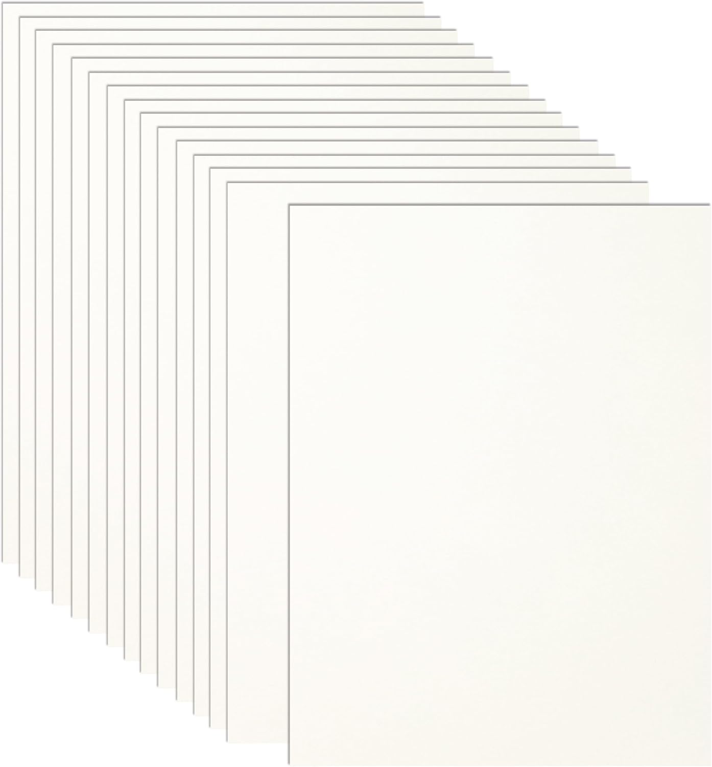 Guakicae 32 Sheets Cream Cardstock 8.5 x 11 Off White Paper, 80lb Thick Ivory Paper Card Stock for DIY Card Making, Wedding Invitations, Thank You Cards, Business Cards, Menus
