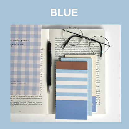 Monolike Memopad Memories design B SET - 4 Packs, 4 Different Designs, 100 Sheets Per Pad, Total 400 Sheets, Note pads, Writing pads, 3.15 x 4.17 Inches