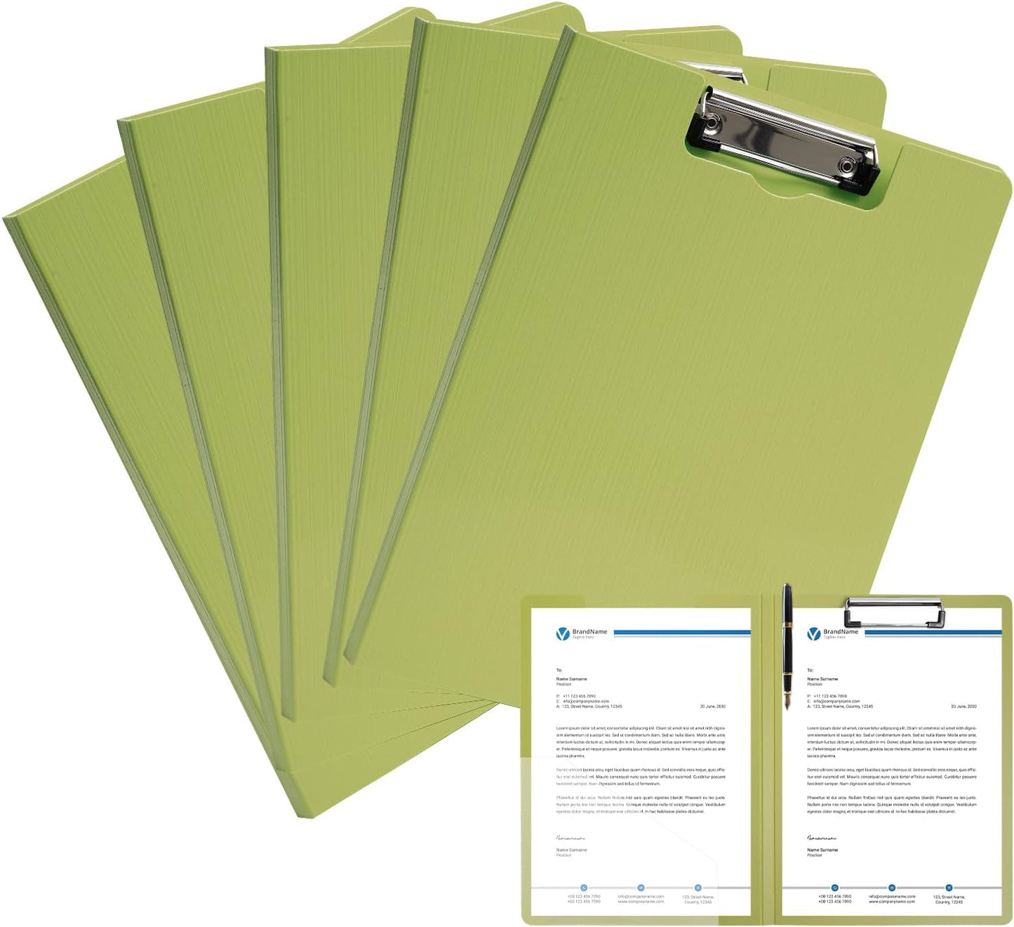 Clipboard Folder, A4 Foldable Clipboards with Pocket, File Cover Office Folder Clipboard, 360 Degree Foldable Storage Clipboards for Office, School or Medical Field, Blue
