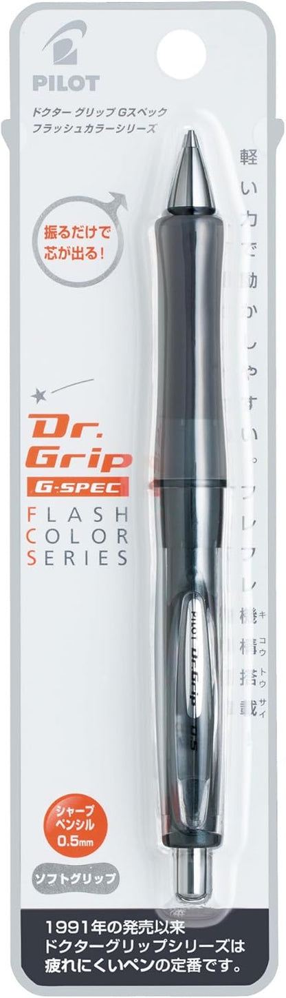 Pilot Mechanical Pencil Dr. Grip G-Spec Flash Colors, 0.5mm, Flash White (HDGS-60R-FW)
