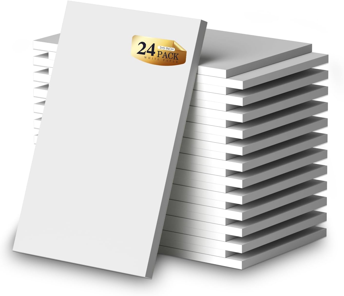 Notepads 3x5, 6 Pack Small Note Pads, Server Note Pad, Scratch Pads 3x5, Memo Pads White Paper, 50 Sheets per Blank Note pads 3''x5'', Small Writing Pads Pocket Notepads for Office School Home Supplies