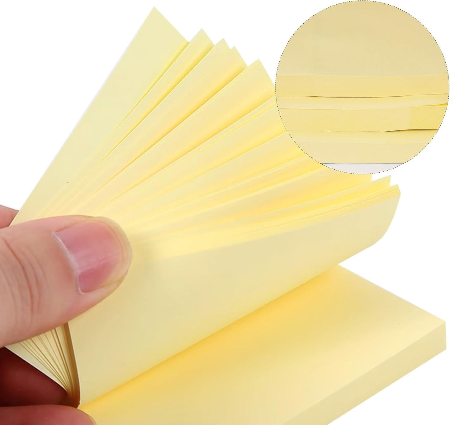 (24 Pads) Sticky Notes 3 x 3in,2400 pcs Yellow Self-Stick Notes,100 Sheets/Pad Post Pads,Clean Removal,Super Sticky Pads Easy to Post Recyclable for Office,Shool,Home,Notebook,Meeting