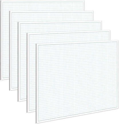 Engineering Graph Paper Pads, 11x17 Quadrille 25 Sheets/50 Pages Grid Paper for Drafting, Engineering, Blueprint Drawing, 4x4 Blue Quad Rule, 100gsm White Paper