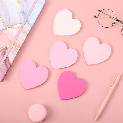 150 Pcs Heart Index Cards - Pink, 3x3 Colored Note Cards for School, Learning, Office, Games