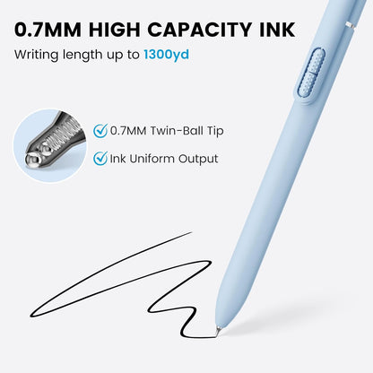 8Pcs Black Gel Pens - 0.7mm Medium Point Black Ink Pens | Smooth Writing - Quick Drying Retractable Pen for Men Women (Morandi - 8Pcs)