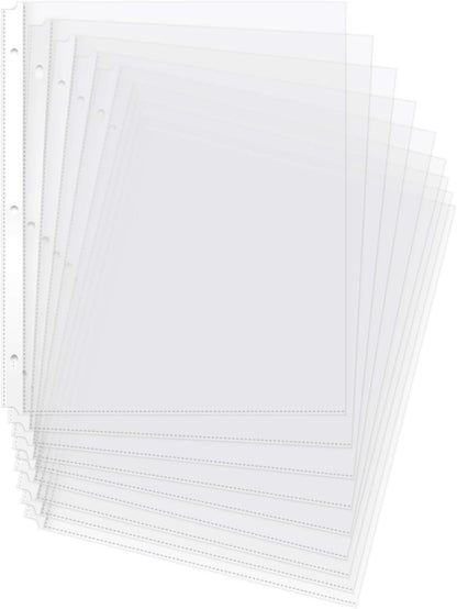 Amazon Basics Durable Clear Sheet Protectors for 3 Ring Binder, 8.5 in x 11 in, 3 holes, 200 Pack