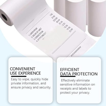 Thermal Paper Eraser - Quick Dry Correction Fluid | 20ml Anti Leakage Handmade Privacy Protection Solution & Thermal Sensitive Paper Restorer for Receipt Ticket Shipping and Document