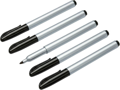 Cadie Permanent Freezer Marker Set of 2 – Waterproof Fast-Drying Black Ink Pens with Chisel Tip for Food Labeling, Fridge & Freezer Storage, Kitchen & Lab Use & General Organization.
