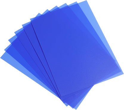 PATIKIL 20 Mil Clear PVC Binding Covers, 10 Pcs Front View Protector Un-Punched A4 Letter Size for Presentation, Report, Paper, Business Office Supply Document, Blue
