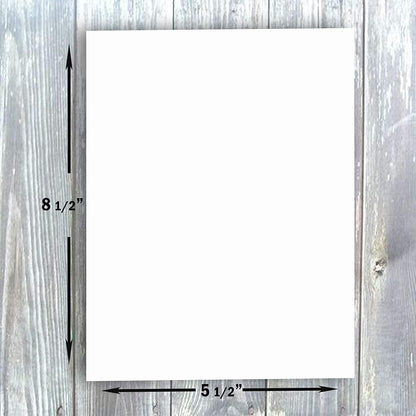 Hamilco Blank Index Cards 6" x 9" Card Stock 65lb Cover White Cardstock Paper - 100 Pack