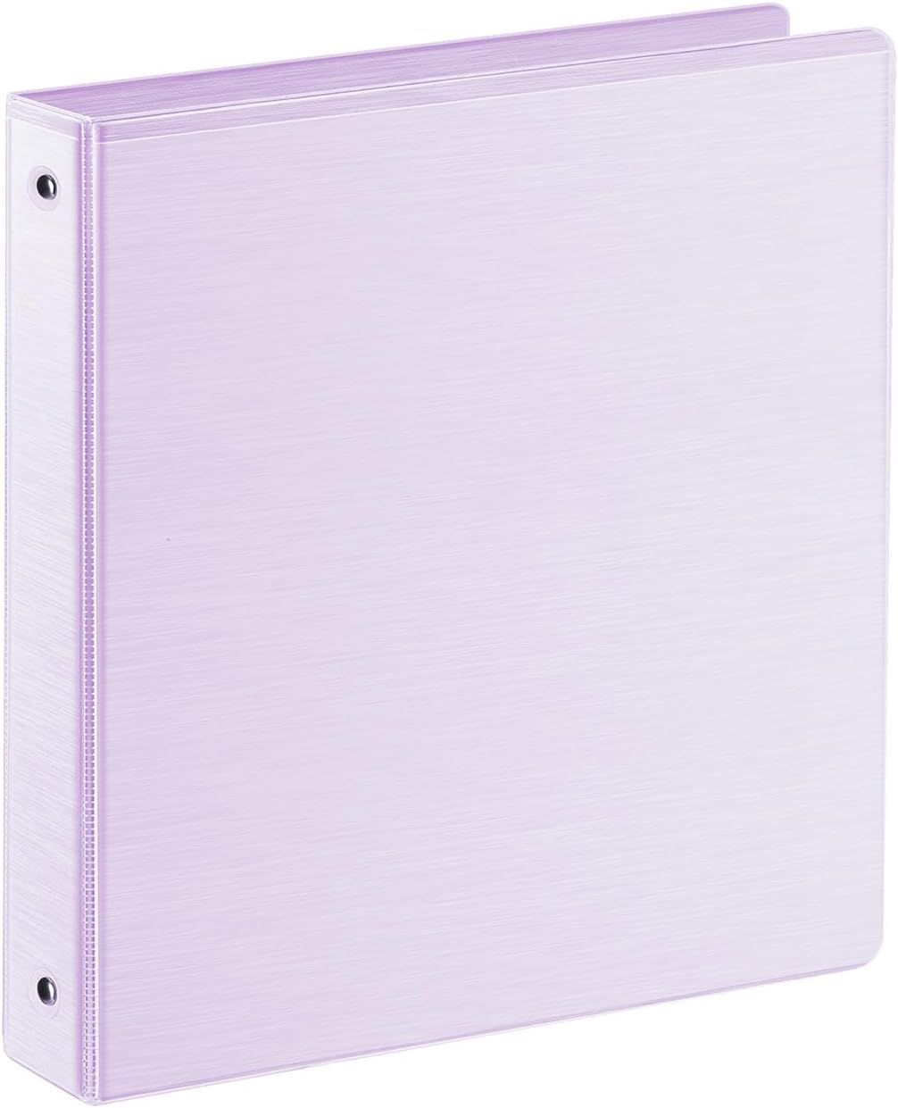 SUIN 1 Inch 3 Ring Binder, Clear 1'' View Presentation Binders with 2 Pockets, Fits 8.5 x 11 Letter Size, Durable Polypropylene, Non-Stick & PVC-Free for School, Office & Home (Orange)