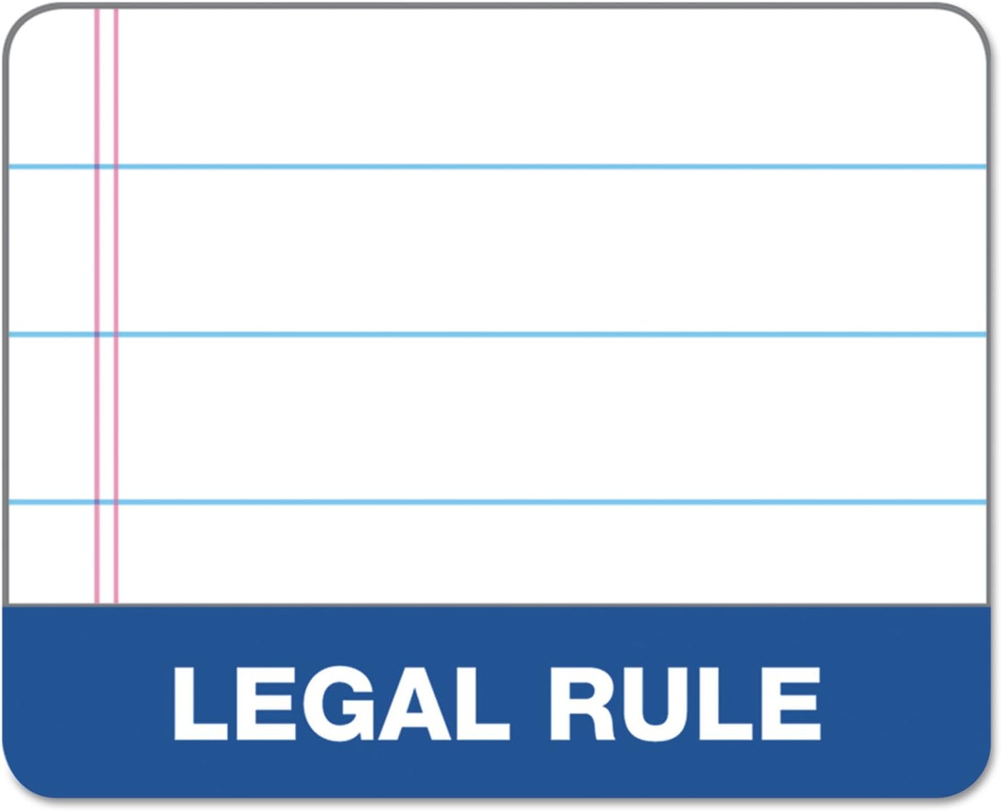 TOPS Docket Writing Tablet, 8-1/2 x 11-3/4 Inches, Perforated, Canary, Legal/Wide Rule, 50 Sheets per Pad, 6 Pads per Pack (63406)
