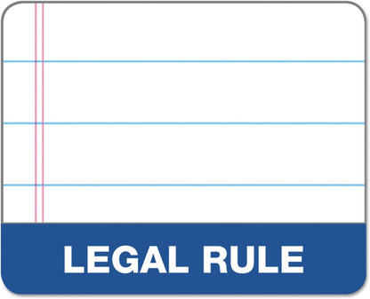 TOPS Docket Writing Tablet, 8-1/2 x 11-3/4 Inches, Perforated, Canary, Legal/Wide Rule, 50 Sheets per Pad, 6 Pads per Pack (63406)