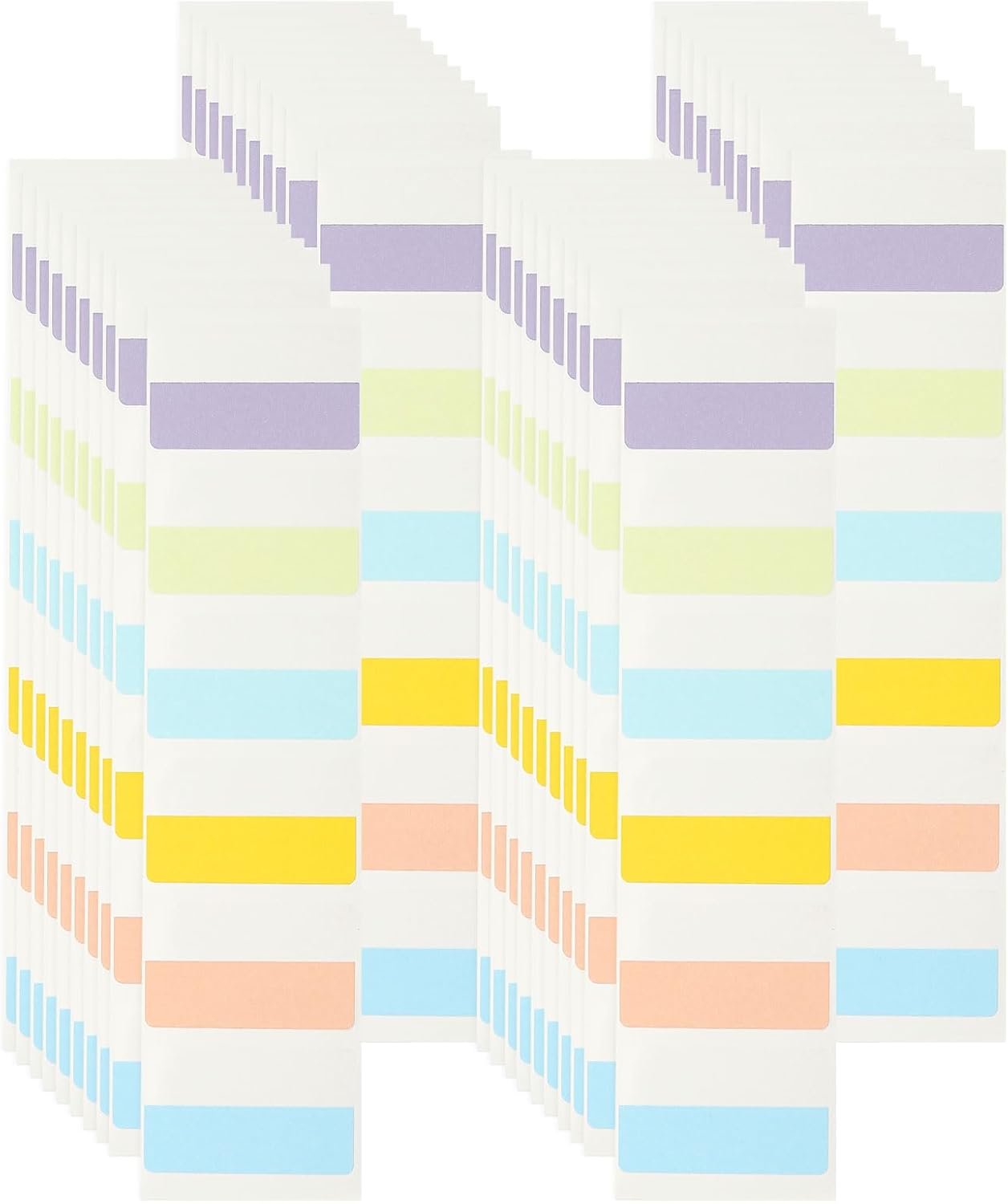 PATIKIL Clear Index Sticky Tabs, 240 Pcs Large Transparent Sticky Notes Bookmarks Planner Stickers Page Tabs for Office Notebooks File Folder Ledger Book, Gradient Purple