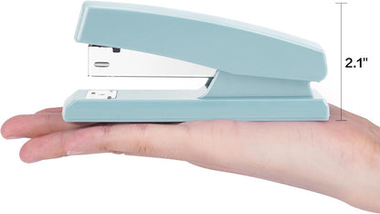 Deli Stapler, Desktop Staplers with 640 Staples, Office Stapler, 25 Sheet Capacity, White