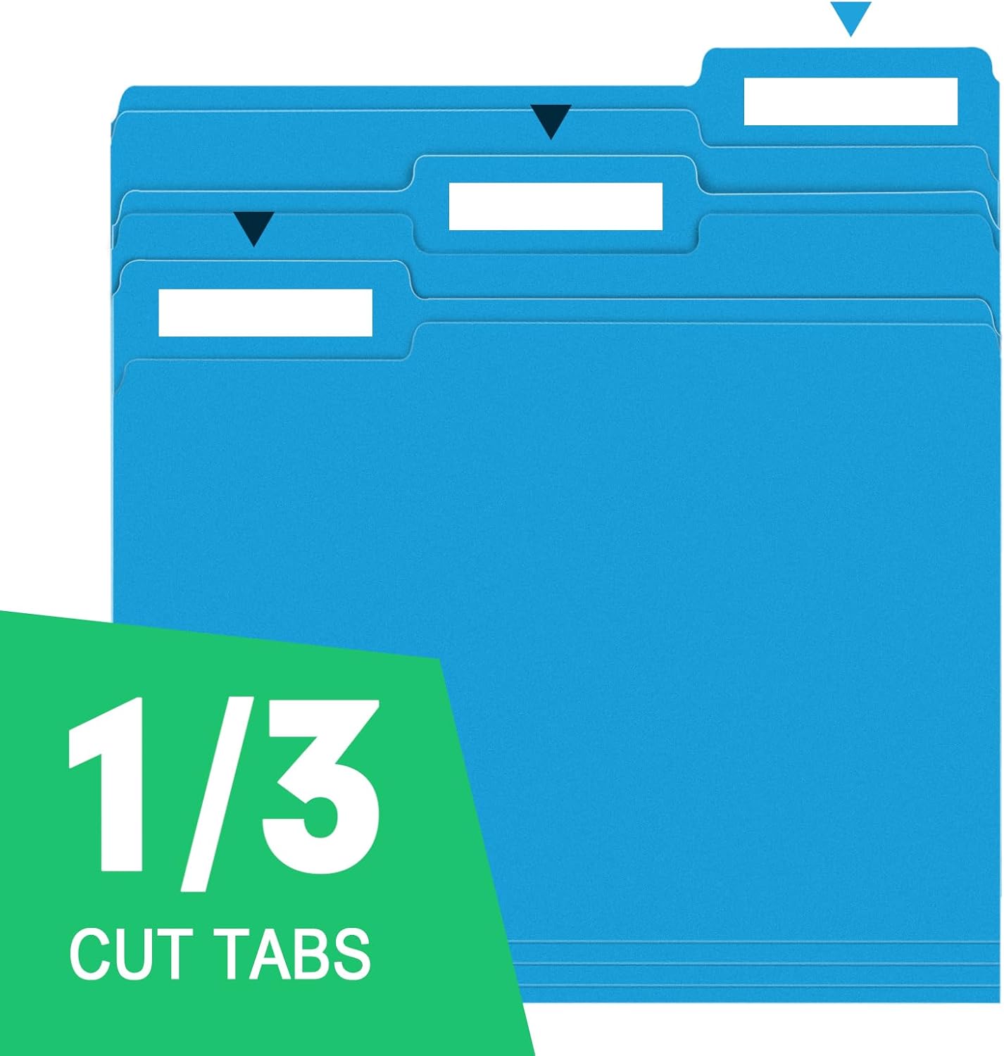 File Folder, RAZCC 150 Pack 1/3 Cut Tab File Folders Letter Size, Manila Folders, Folders with Tab, Great for Organizing and Easy File Storage