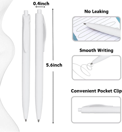 BallPoint Pens, 50 Pack (BLACK Ink),Bulk Pens, Black Barrel,Click Pens for Office Home and School, Retractable Ballpoint Pens, Medium Point, 1.00MM (Black)