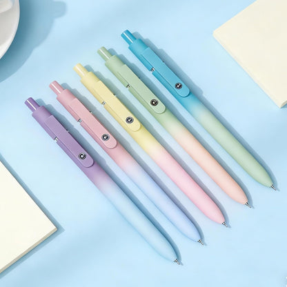 Donyang Gel Pens, 7pcs 0.5mm Black Ink Pens Quick Dry Fine Point Smooth Writing Pens for Journaling Note Taking, Cute Nurse Teacher Work Desk Accessories Office School Supplies Gifts for Women Men
