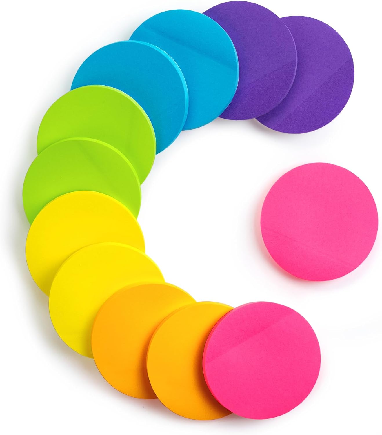 Mr. Pen- Round Sticky Notes, 2.8" Diameter, 12 Pads, 720 Sheets, Morandi Color, Sticky Notes Bulk, Self-Stick Note Pads, Perfect for Office, School, Home, Study & Organization