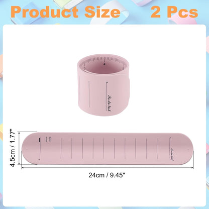 uxcell 2Pcs Writable Wrist Band, 9.45" x 1.18" Waterproof Slap Bracelet Reusable Writable Erasable to Do List Silicone Memo Wrist Bands for Planner Reminder (White)