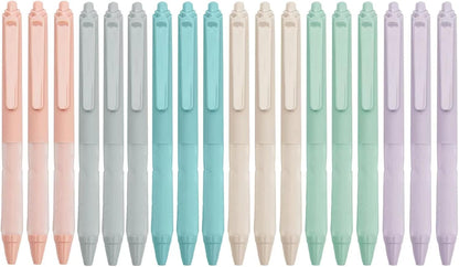 Linbsunne Ballpoint Pens Medium Point 1mm Black Pen with Super Soft Grip Ball Point Pen for Men Women Retractable Pens (6-pack)