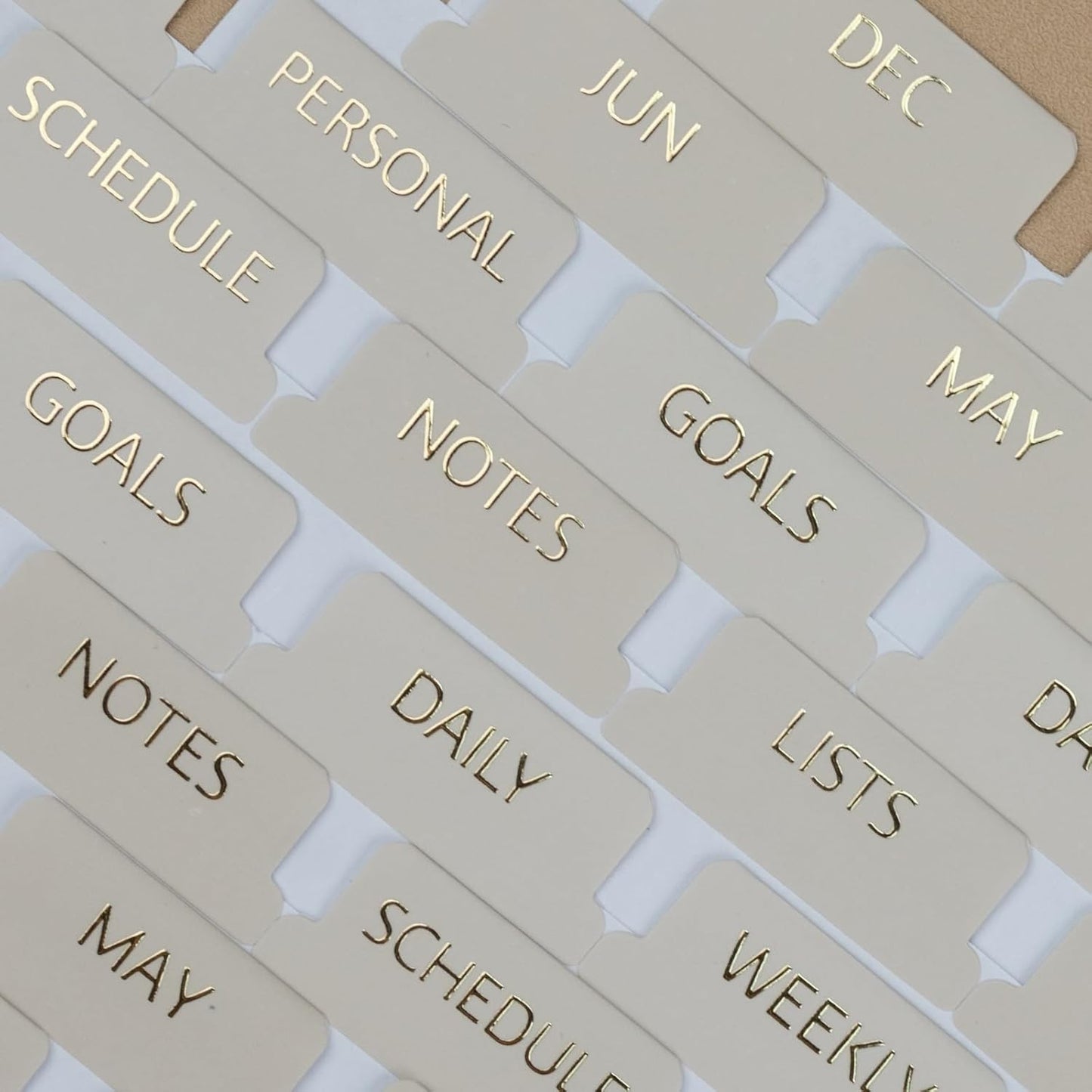UPAFEXXI-Laminated Planner Monthly Tabs(72 Stickers in Total,24 month,24 Subject,24 Blank) Calendar Monthly Label Stickers for Planners, Subject Label Adhesive Tabs for Folders, Pages(Floral)