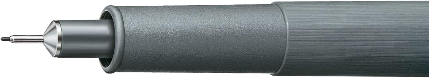 Staedtler Pigment Liner Pack, Black, 8 Pens, Assorted Line Widths, 0.05mm, 0.1mm, 0.2mm, 0.3mm, 0.5mm, 0.8mm, 1.0mm, 1.2mm