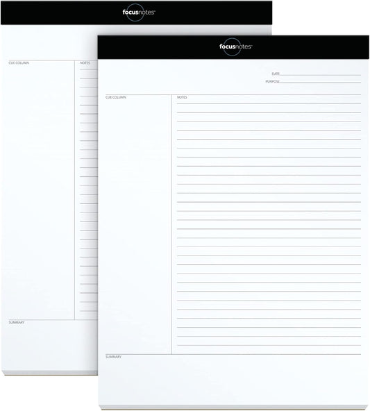 Oxford 8-1/2 x 11-3/4 Inches, Cornell Rule Legal Ruled Writing Pad (77104) ,50 sheets per pad; pack of 2 pads