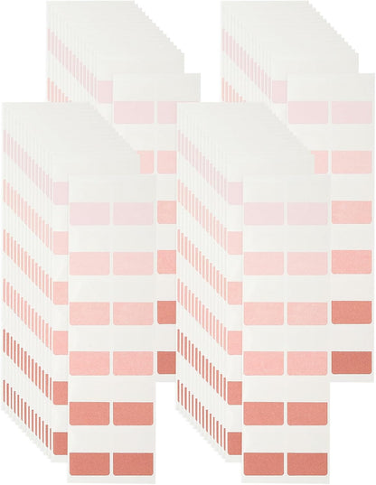 PATIKIL Clear Index Sticky Tabs, 480 Pcs Small Transparent Sticky Notes Bookmarks Planner Stickers Page Tabs for Office Notebooks File Folder Ledger Book, Gradient Pink