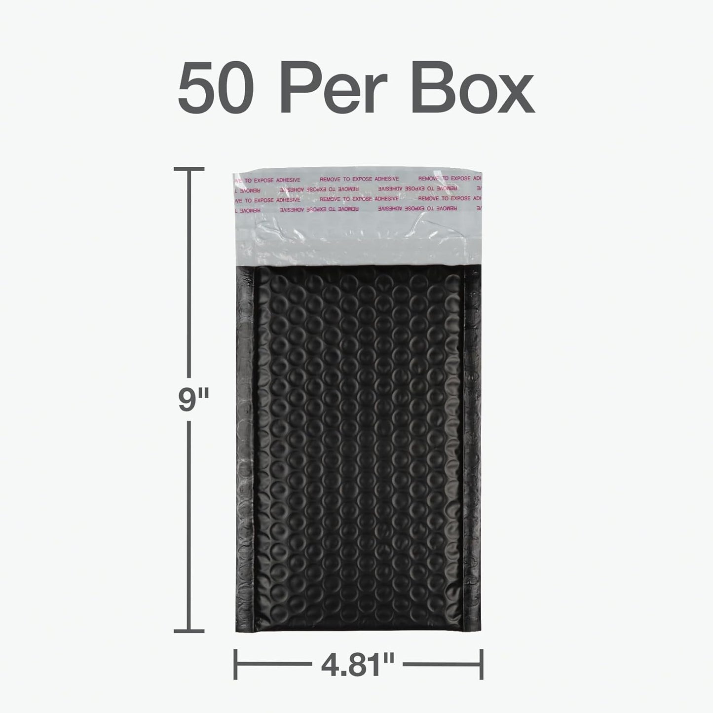 Quality Park Bubble Mailers, 6 x 9 Inch, White Poly Mailers, Padded Envelopes, Shipping Envelopes, Water Resistant, Self Seal, 50 Per Box (QUA85856), Plastic