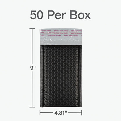 Quality Park Bubble Mailers, 6 x 9 Inch, White Poly Mailers, Padded Envelopes, Shipping Envelopes, Water Resistant, Self Seal, 50 Per Box (QUA85856), Plastic