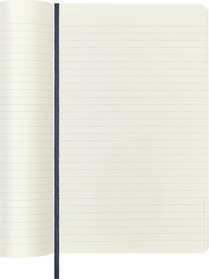 Moleskine Classic Notebook, Soft Cover, Large (5" x 8.25") Ruled/Lined, Sapphire Blue, 192 Pages