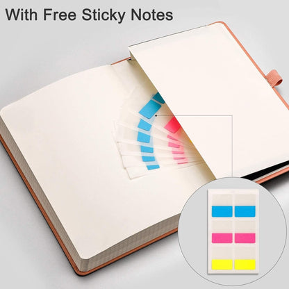 EMSHOI Graph Paper Notebook - 256 Pages A5 Graph Notebook/Journal, Hard Cover, 120gsm Thick Paper, Smooth PU Leather, Inner Pocket, 5.75'' × 8.38''-Black