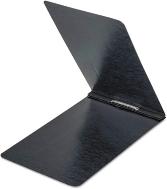 Oxford Pressboard Report Cover with Reinforced Top Hinge, Two-Prong Metal Fastener, 2" Capacity, 8.5 X 11, Black/Black