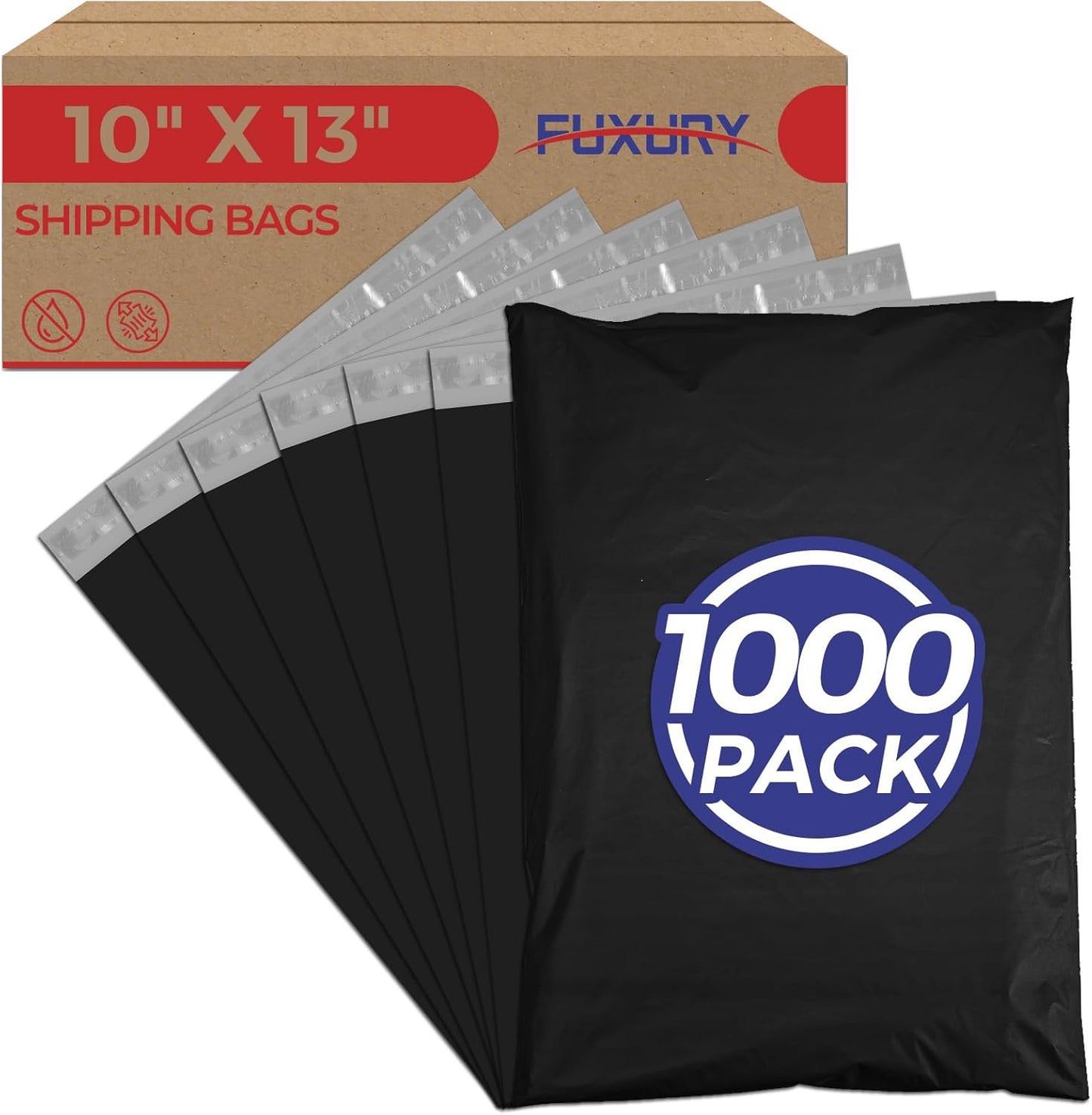 Fuxury Poly Mailers 14.5x19 Inch 50pc Shipping Bags for Small Business Mailing Envelopes for Clothing,Self Seal Shipping Envelopes Waterproof Poly bags Durable Packaging Bags Light Pink
