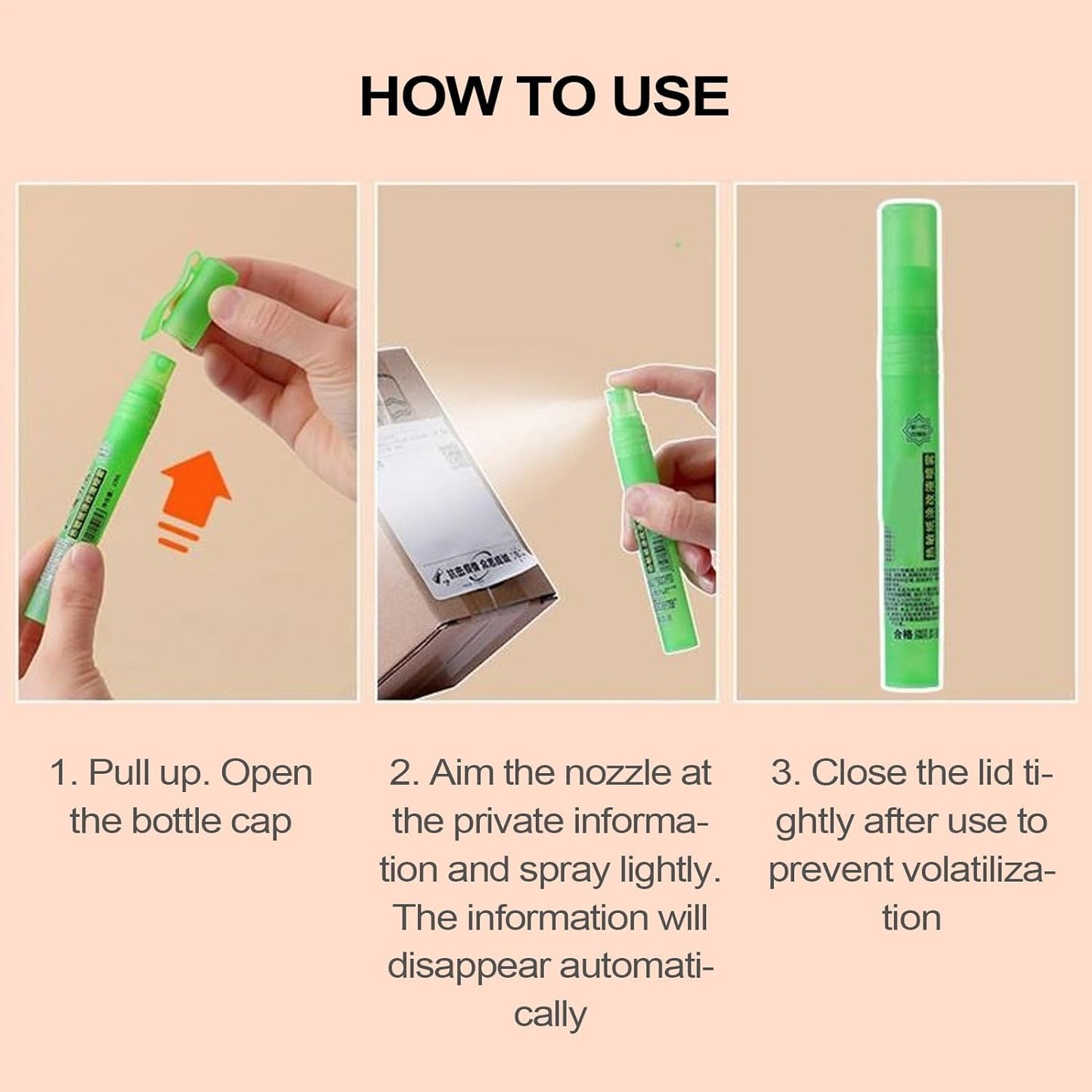 Thermal Paper Eraser Roller - Portable Privacy Protection Fluid Tool | Smear Coverer for Shipping Labels, Receipts, Bills, and Documents, Easily Removes or Conceals Ink for Secure Data Coverage 10ml