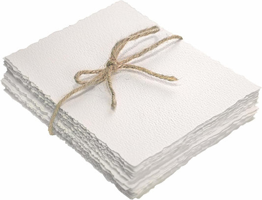 50 Sheets Textured Paper 4 x 6 inch, Cold Press Watercolor Paper 140lb/300 GSM,Textured Handmade Paper for Watercolors,Cards,Crafts,Wedding Invitations