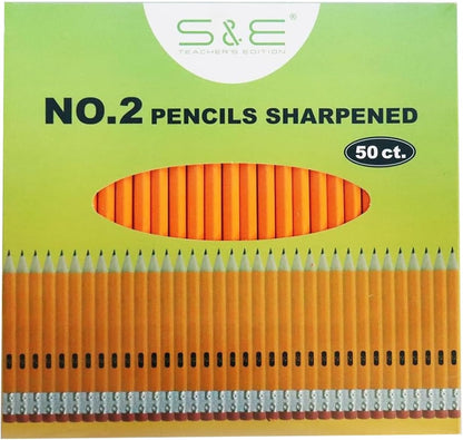 S & E TEACHER'S EDITION 360pcs Pre-sharpened Pencils with eraser top, No.2 pencils #2 HB pencil, Golf, Classroom, Pew, Back to school, 360 pcs/box