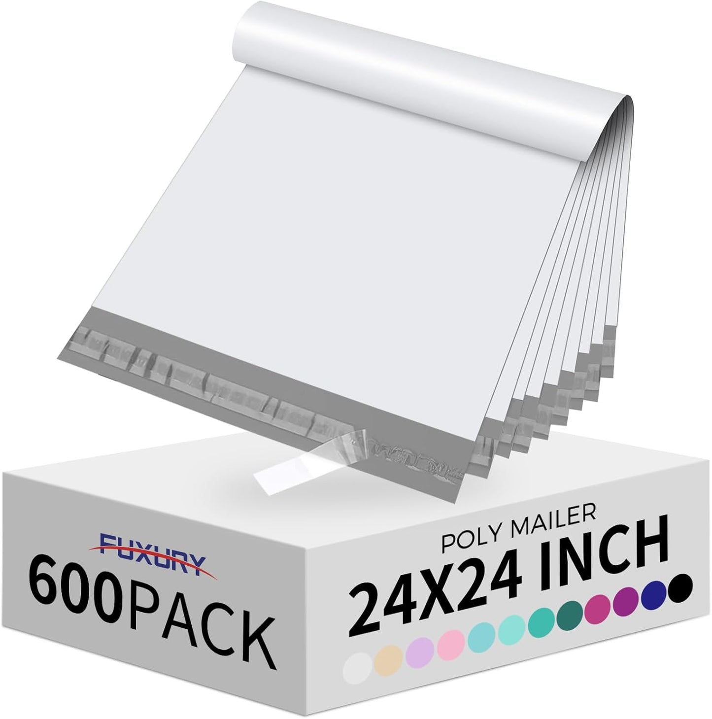 Fuxury Poly Mailers 10x13 Inch 50 Pcs, Waterproof Shipping Bags for Clothing, Strong Adhesive Shipping Envelopes for Small Business Suppliers, Self Seal Mailers Poly Bags Mailing Envelopes Purple