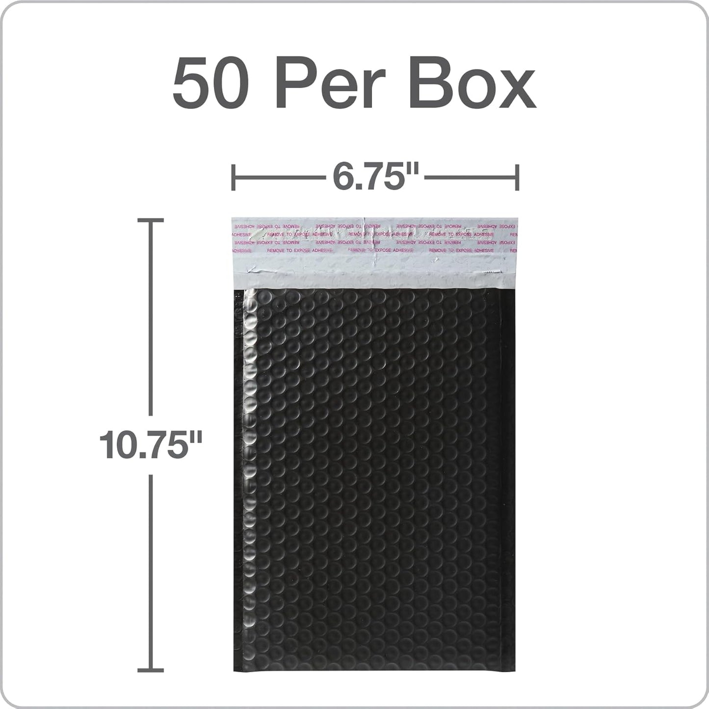 Quality Park Bubble Mailers, 6 x 9 Inch, White Poly Mailers, Padded Envelopes, Shipping Envelopes, Water Resistant, Self Seal, 50 Per Box (QUA85856), Plastic