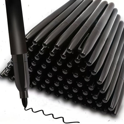 Permanent Markers, Fine Tip, 1.0mm, Quick Drying, Waterproof, for Glass, Tiles, Cloth, and General Surfaces, 50 Count (12)