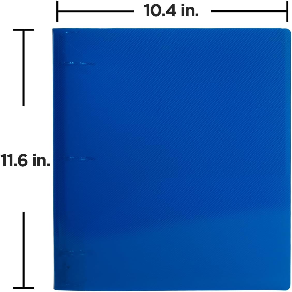 JAM PAPER Plastic 0.75 inch Binder - Clear 3 Ring Binder - Sold Individually