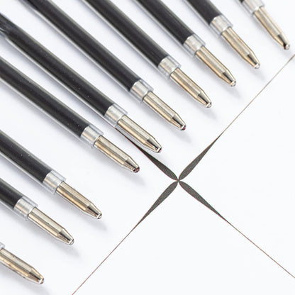 20 Pieces Ballpoint Pen Refills Black Ink 1.0mm Medium Point Smooth Writing Replacement Gel Ink Refills for Retractable Ballpoint Pen School Office Supplies
