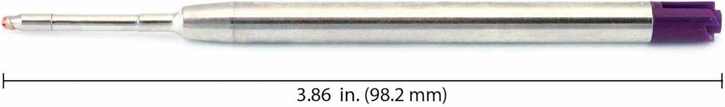 Monteverde Soft Roll Ballpoint Pen Refills to Fit Parker-Style Pens, Medium Point, Brown, 2-Pack, Smooth Writing Technology for Parker, Conklin, Schmidt, and More