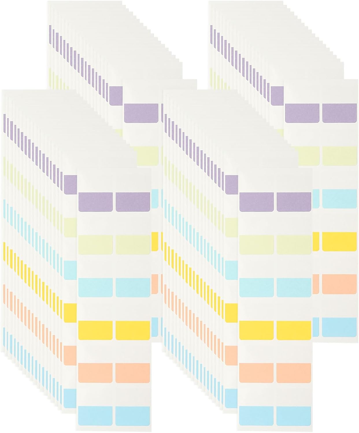 PATIKIL Clear Index Sticky Tabs, 480 Pcs Small Transparent Sticky Notes Bookmarks Planner Stickers Page Tabs for Office Notebooks File Folder Ledger Book, Gradient Pink